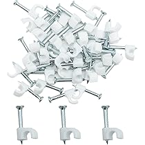 250 Fermacavi Con Chiodi - Clip Per Organizzare Cavi Su Parete, 4 Misure Diverse - Foto 5