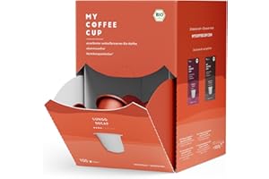 ‎MY-COFFEE CUP My Coffee Cup – MEGA BOX LUNGO DECAF – BIO-KAFFEE I 100 Kapseln für Nespresso®³-Kapselmaschinen I heim- und gartenkompostierbar – 0% Alu I Nachhaltige Kaffeekapseln