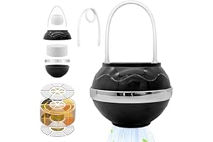 HOVCEH Bath Ball Filter, 8 Stages Bath Ball Filter-Bathtub Water Filter, Bathtub Tap Water Filter for Bathtub Water Softer Purifier Removes Contaminants Chlorine Fluoride Water Filter System (Black)