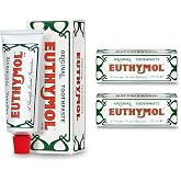 Euthymol Original Toothpaste 75ml x 2, Fluorine-free, Antiplaque, Antibacterial, Protection Against Decay, Teeth and Gums For