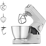 Kenwood Titanium Chef Baker XL KVC65.001WH, Impastatrice Planetaria con Bilancia Integrata, Frusta K, Gancio per Impastare, F