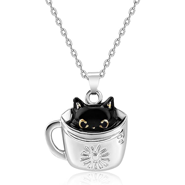 Aoneky Amethyst Cat Hanger Halskettingen, Lengte 45,7cm, 925 Sterling Zilver, Zilveren Necklace Geschenk voor Verjaardag, Kerstmis, Valentijnsdag voor Vriendin of Vrouw met Geschenkdoos
