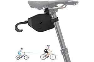 Corde de Remorquage Vélo Enfant 2,5m, Vankarr Compatible Universel, Enroulement Automatique, Facile à Tirer en Montée, Sûr et Stable, pour Vélos de Ville, E-Bikes