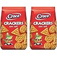 Croco Salted Crackers Biscuits Imported Namkeen Biscuits & Snacks,100gm each Pack of 2