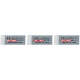 FABER-CASTELL Silgi, plastik, gri, 3 adet
