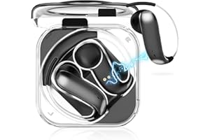 CATGIFF Cuffie Bluetooth 6.0, Ultraleggero 4.6g Wireless Auricolari Sport, Design Aperto, Stereo HiFi On Ear, IP6, Bassi Potenti, Chiamate Chiare, 45H di Autonomia, per Ciclismo/Fitness,Nero