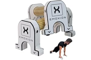 X EMOXION EMOXION® - Barras Paralelas Calistenia Profesionales, Ideales Para Calistenia En Casa Soporte De Flexiones Entrenamiento Funcional Y Ejercicios De Gimnasia Artística