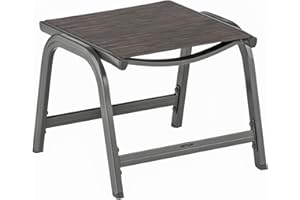 ‎K KETTLER KETTLER Gartenhocker Base | Gestell Aluminium anthrazit | wetterbeständiges Outdoorgewebe Bronze