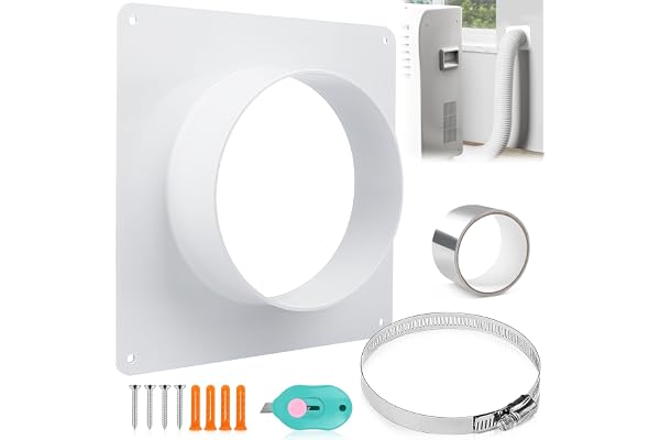 Rörkoppling fläns väggfläns 150 mm ventilationskanalkontakt plast rak rörfläns med rostfritt stål slangklämmor aluminium folieband för uppvärmning kylning ventilationssystem för ventilationsrör