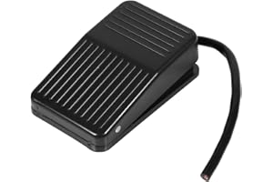 FDIT Chwilowy przełącznik nożny, 220 V 10 A zasilanie z tworzywa sztucznego włącznik/wyłącznik sterujący, przycisk nożny z kablem 10 cm, do elektronarzędzi, dowolnego urządzenia gospodarstwa domowego