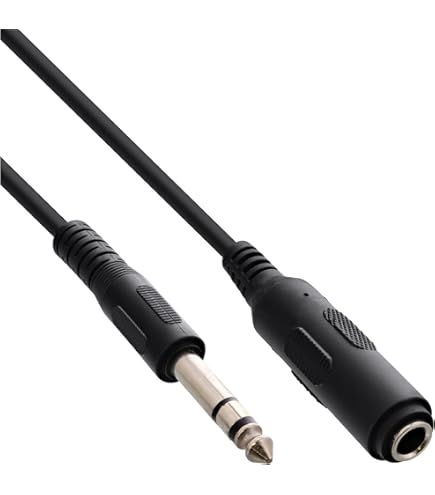 Cavo Jack 6.35 Mm Maschio Femmina Cavo Di Prolunga Per Cuffie 25 - Foto 9