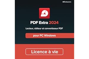 MOBISYSTEMS PDF Extra Lifetime - Éditeur professionnel de PDF - Licence à vie - Éditer, protéger, annoter, remplir et signer des PDF pour 1 utilisateur / 1 PC Windows