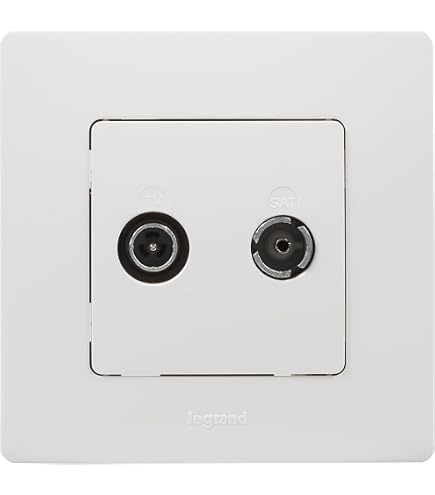 LEGRAND 664701 Interrupteur Niloe à Bascule - Blanc, Fixation Vis Ou Griffes - Bornes Enfichables Ou à Vis