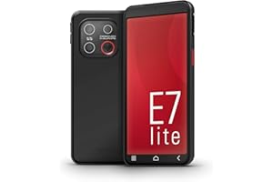 emporiaSMART.7lite Senioren-Smartphone ohne Vertrag, Android 15 Handy mit Notruftaste, 5,45" Touchdisplay, NFC, Fingerabdrucksensor, Hörgerätekompatibel, Großes Display, Einfache Bedienung, Schwarz