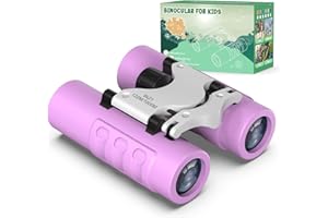 YUANJIROT Spielzeug ab 4 5 6 7 8 Jahre Mädchen Jungen, Fernglas für Kinder 8x21, Wasserdicht fernrohr Kinder Geschenke für Vogelbeobachtung, Wandern,Camping(Lila)