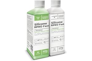 Reschimica Gomma siliconica Super Rapida 1:1, R PRO Fast, Non tossica, Resistente alla Rottura e Semplice da Usare, Compatibile con resine, Cera, Gesso e Cemento (1 kg)