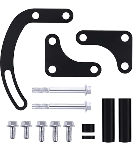 Chrome Saginaw Power Steering Pump 1955 56 57 Chevy Mounting Bracket 283 327 e
