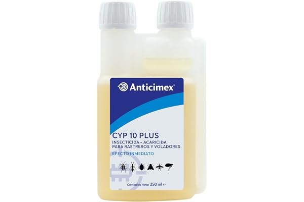Anticimex Insecticida Concentrado CIPERGEN 9,3% | Cucarachas, Mosquitos, Tigre, Hormigas, Ácaros, Moscas | Alta Eficacia Efecto Inmediato | 250 ml | Rastreros y Voladores
