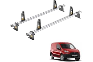 VAN DEMON Van Guard Roof Rack for Ford Transit Connect (2013-2023) 2 Aluminium Roof Bars with Loadstops - UltiBar Plus - VG309-2