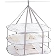 Renzhe 3-Tier Folded Mesh Clothes Hanging Dryer Sweater Drying Rack 30.3" L 24.5" W30.7 H