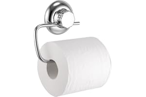 MaxHold système de vide porte-papier toilette - adhérer, pas de perçage - acier inoxydable - pour salle de bains et cuisine