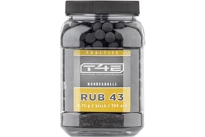 UMAREX T4E Practice RUB 43 - Bolas de paintball (calibre 43, 500 unidades), color negro