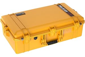 Pelican Air 1605 - Custodia senza schiuma (edizione 2020 con chiusura a pulsante), colore giallo (016050-0011-240)