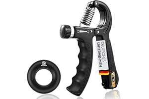‎STRABOZZ STRABOZZ Handtrainer Fingertrainer, Griffkraft Trainer Set, 5-60kg Einstellbarer Widerstand Unterarmtrainer - Grip Ring, Fingerkraft Grifftrainer - Fitness Krafttraining für Hand, Finger, Unterarm