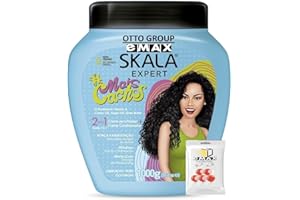SKALA Hair Type 3ABC - Eliminate Anti Frizz, For Curly Hair -2 in 1 Conditioning Treatment Cream and Cream To Comb -100% VEGAN - Extra Large Size 35.2 Oz
