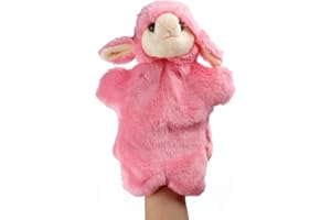 Larcele Cute Plush Hand Puppet Soft Stuffed Animal Toy (SO-25 Sheep-Pink)