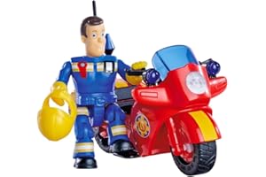 Simba Sam Feuerwehr Motorrad mit Figur