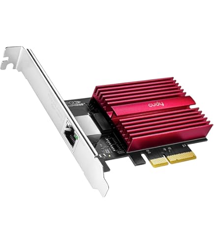 Carte Réseau 10gb Carte Contrôleur Réseau PCIe 4.0 10 Gigabit Ethernet 1 Port RJ45 10G Avec Chipset Aquantia Aqc113c B1 Low Et High Profile Carte Ethernet Gigabit