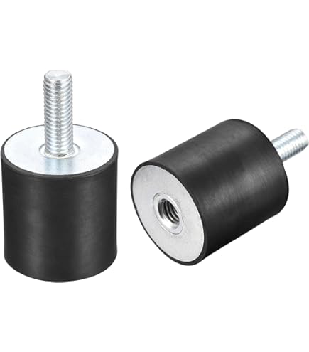 A ABSOPRO 4pcs M5 Anti Vibration Caoutchouc Isolateur Support 15x20mm Pour Voiture Moteurs