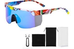 Coikes Polarizzati Occhiali Da Ciclismo UV400 Sport Occhiali Da Sole per uomini e donne Anti-UV Occhiali da sole sportivi Occhiali Ciclismo Polarizzati per fuori ciclismo Corsa Bici Sport