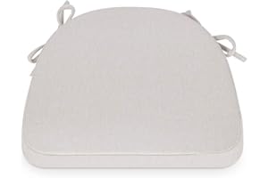 TANYOO Stuhlkissen Rutschfestes Waschbares Sitzkissen Stuhl Stuhlauflagen mit Bändern für Indoor Küchen Garden Holzstühle 14.5 x 15.5 inches (1, Beige)