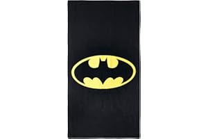CERDÁ LIFE'S LITTLE MOMENTS 2200003935 Toalla Polyester Batman, Poliéster, Negro, 70x140cm