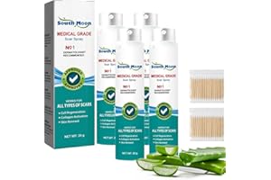 CAMIC Scar Remove Spray, Scar Remover Medical Grade, Spray Lissant Pour Cicatrices, Spray De Soin De La Peau Pour Les Cicatrices De Blessures, Chirurgies, BrûLures, Vergetures (4 bouteille)