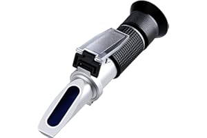 LEERCHUNAG Wein Refraktometer, LEERCHUANG Brix Refractometer for Wine Making, Dual Scale - Brix 0-40% & Alcohol 0-25% Vol, Wine Refractometer for Measuring Sugar Content and Predicting Wine Alcohol Degree