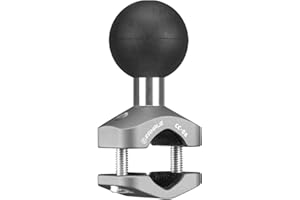 FANAUE Base d'adaptateur sphérique d'un pouce en alliage d'aluminium, compatible avec RAM Mounts taille B/un pouce. Convient pour les tiges de rétroviseur d'un diamètre de 0,4 pouce à 0,6 pouce