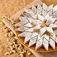 Kaju Barfi 1.50 kg Delicious Indian Traditional Sweets For All Occasions Raksha Bandhan,Marriage, Diwali, Holi, Ganesh Chaturthi Festival Treat For Family & Friends