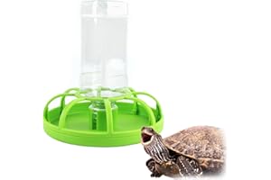 shallyong Dozownik wody dla gadów, automatyczny zbiornik na wodę, dozownik pokarmu dla żółwi, poidło dla żółwi