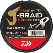 Daiwa J-Braid X8 Tresse 8 Brins – 150 M – PE 0,6 – 0,06 Mm – Résistance 4 Kg – Vert