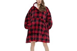 Michorinee Couverture à Capuche surdimensionnée, Sweat à Capuche Portable Super Chaud en Molleton et Sherpa, Sweat géant Confortable pour Femmes Hommes Adultes Adolescents