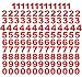 Produktbild 130 Zahlen je 13 mal 1 - 0 ca. 2cm hoch, in 7 Farben lieferbar