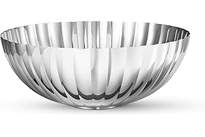 Georg Jensen Bernadotte Decorative Bowl in Silver - Mirror Polished Stainless Steel - Tableware by Sigvard Bernadotte - Large, 26 cm