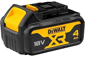 DEWALT - Batterie XR 18V 4 Ah Li-Ion - DCB182-XJ - Compatible Avec Tous Les Outils XR 18V Bricolage et Jardin DEWALT - Témoin de Charge Lumineux