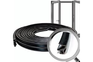 VARGORT Joint de fenêtre S-1172 (10mts) | Joint fenetre pvc conçu pour une étanchéité parfaite. Joint caoutchouc de qualité supérieure, résistant aux intempéries et durable pour toutes vos installations, EPDM