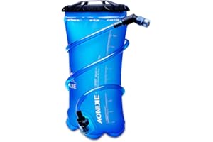 ACHSOO Bottiglie d'acqua Borraccia morbida pieghevole Vescica di idratazione Borsa di stoccaggio dell'acqua a tenuta stagna Zaino di idratazione Corsa Arrampicata Escursionismo