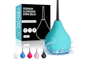 DASGUTES Poire a Lavement Intime Anale- Poire de Lavement Intime Femme Homme 224ML, Poire pour Lavement Rectale En Silicone Médicale, Douches Anal et Vaginale Sans BPA