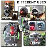 LED Fahrradbeleuchtung Akale Fahrradlampe Fahrradlicht Set inkl. Frontlichter und Rücklicht, Halterung, Zoombarer Effekt, 900 Lumen, 3 Licht-Modi für Berg-Radfahren, Camping und täglichen Gebrauch - 6